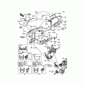 Схема узла: Обтекатель(DEF‾DFF) для Kawasaki ZR1200 ZRX1200 DAEG