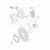 Схема узла: Передний тормоз для Kawasaki ZX1000 Z1000SX