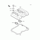 Схема вузла: Клапанна кришка для Kawasaki EL250 Eliminator 250LX