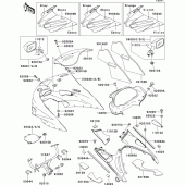 Схема вузла: Cowling(1/2)(zx1100-d1) для Kawasaki ZX1100 ZZ-R1100