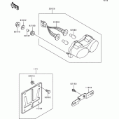 Схема вузла: Taillight(s) для Kawasaki ZX600 Ninja ZX-6R