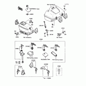 Схема вузла: Замок запалювання для Kawasaki ZG1200 Voyager XII