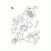 Схема вузла: Engine cover(s) для Kawasaki EN500 Vulcan 500 LTD