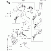 Схема узла: Замок зажигания для Kawasaki VN1500 VN1500 Classic Tourer Fi
