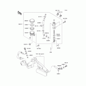 Схема вузла: Задній гальмівний циліндр для Kawasaki EX650 Ninja 650