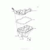 Схема вузла: Oil Pan для Kawasaki ZX1000 Ninja ZX-10R