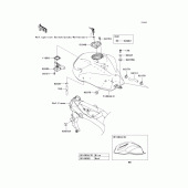 Схема вузла: Fuel tank(1/2) для Kawasaki ZR750 Z750S