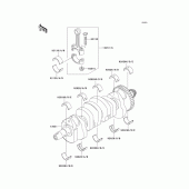 Схема вузла: Колінчастий вал для Kawasaki ZX900 Ninja ZX-9R