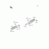 Схема узла: Подножки для Kawasaki ZX750 Ninja ZX-7RR