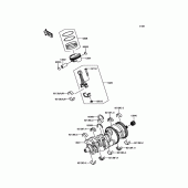 Схема узла: Коленвал/поршень(и) для Kawasaki ZX1000 Ninja H2R