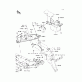Схема вузла: Заднє крило для Kawasaki EX650 Ninja 650