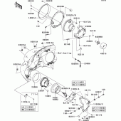 Схема вузла: Headlight(s)(1/2) для Kawasaki VN1700 VN1700 Voyager ABS