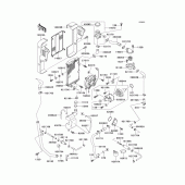 Схема вузла: Радіатор (1/2) для Kawasaki EL250 Eliminator 252