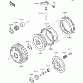 Схема вузла: Зчеплення для Kawasaki ZR550 Zephyr