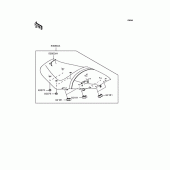 Схема узла: Сиденье для Kawasaki ZX1400 ZZR1400