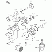 Схема вузла: Масляний насос для Kawasaki ZX600 Ninja ZX-6R