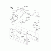 Схема вузла: Вихлопна система для Kawasaki KX500