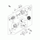 Схема вузла: Генератор для Kawasaki ZG1200 Voyager XII