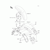 Схема узла: Крыло для Kawasaki VN1500 Vulcan 1500 Mean Streak