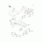 Схема узла: Сиденье для Kawasaki ZX750 Ninja ZX-7R