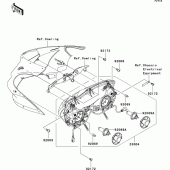 Схема вузла: Headlight(s) для Kawasaki ZX636 Ninja ZX-6R