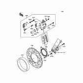 Схема узла: Передний тормоз для Kawasaki KLE250 Versys-X 250 ABS