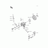 Схема узла: Масляный насос для Kawasaki KMX125