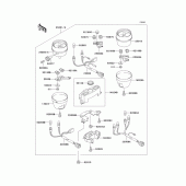 Схема вузла: Meter для Kawasaki ZR750 Zephyr