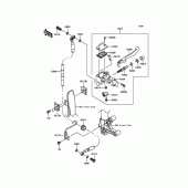 Схема вузла: Передній гальмівний циліндр для Kawasaki KLX125 D-Tracker