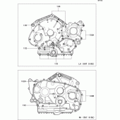 Схема узла: Болты картера двигателя для Kawasaki VN900 VN900 Classic
