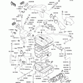 Схема вузла: Air cleaner(1/2) для Kawasaki ZX600 ZZ-R600