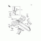 Схема вузла: Колінчастий вал для Kawasaki ZR750 Zephyr
