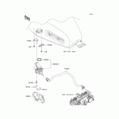 Схема вузла: Паливний насос для Kawasaki EJ800 W800