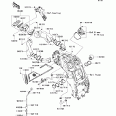 Схема вузла: Повітряний фільтр Kawasaki ZX1400 Ninja ZX-14
