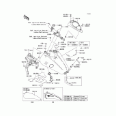 Схема вузла: Паливний бак (D6f/d7f/d7fa) для Kawasaki VN1600 Vulcan 1600 Nomad
