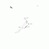 Схема вузла: Stand(s) для Kawasaki VN1500 Vulcan 1500 Classic