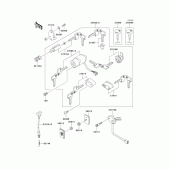 Схема вузла: Ignition switch/locks/reflectors для Kawasaki VN1500 Vulcan 1500 Classic