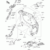 Схема вузла: Рама для Kawasaki ZX636 Ninja ZX-6R ABS