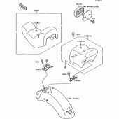Схема вузла: Сидіння для Kawasaki VN1500 VN-15