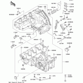 Схема узла: Картер двигателя для Kawasaki ZX750 ZXR750R