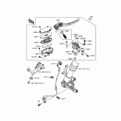 Схема вузла: Передній гальмівний циліндр Kawasaki ZR1000 Z1000 ABS