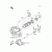 Схема вузла: Gear Change Drum/Shift Fork(s) для Kawasaki KLZ1000 Versys 1000