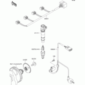Схема вузла: Ignition system для Kawasaki ZR750 Z750