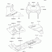 Схема вузла: Decals(violet/silver)(zx600-e2) для Kawasaki ZX600 ZZ-R600