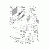 Схема вузла: Радіатор для Kawasaki ER500 ER-5