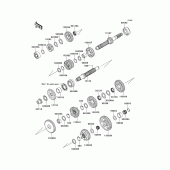 Схема узла: Трансмиссия для Kawasaki ZX1400 Ninja ZX-14