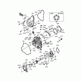 Схема вузла: Engine Cover(s) для Kawasaki EN650 Vulcan S ABS