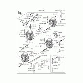 Схема узла: Карбюратор для Kawasaki ZX600 Ninja ZX-6