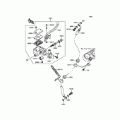 Схема узла: Передний тормозной цилиндр для Kawasaki VN900 Vulcan 900 Custom
