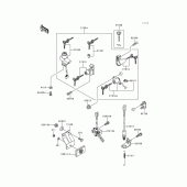 Схема вузла: Замок запалювання для Kawasaki EX500 GPZ500S